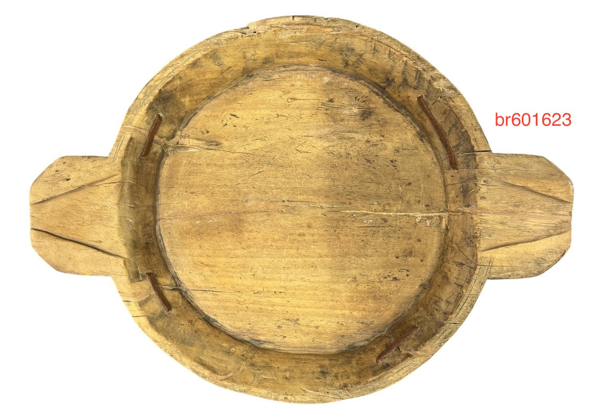 Large vintage teak bowl
