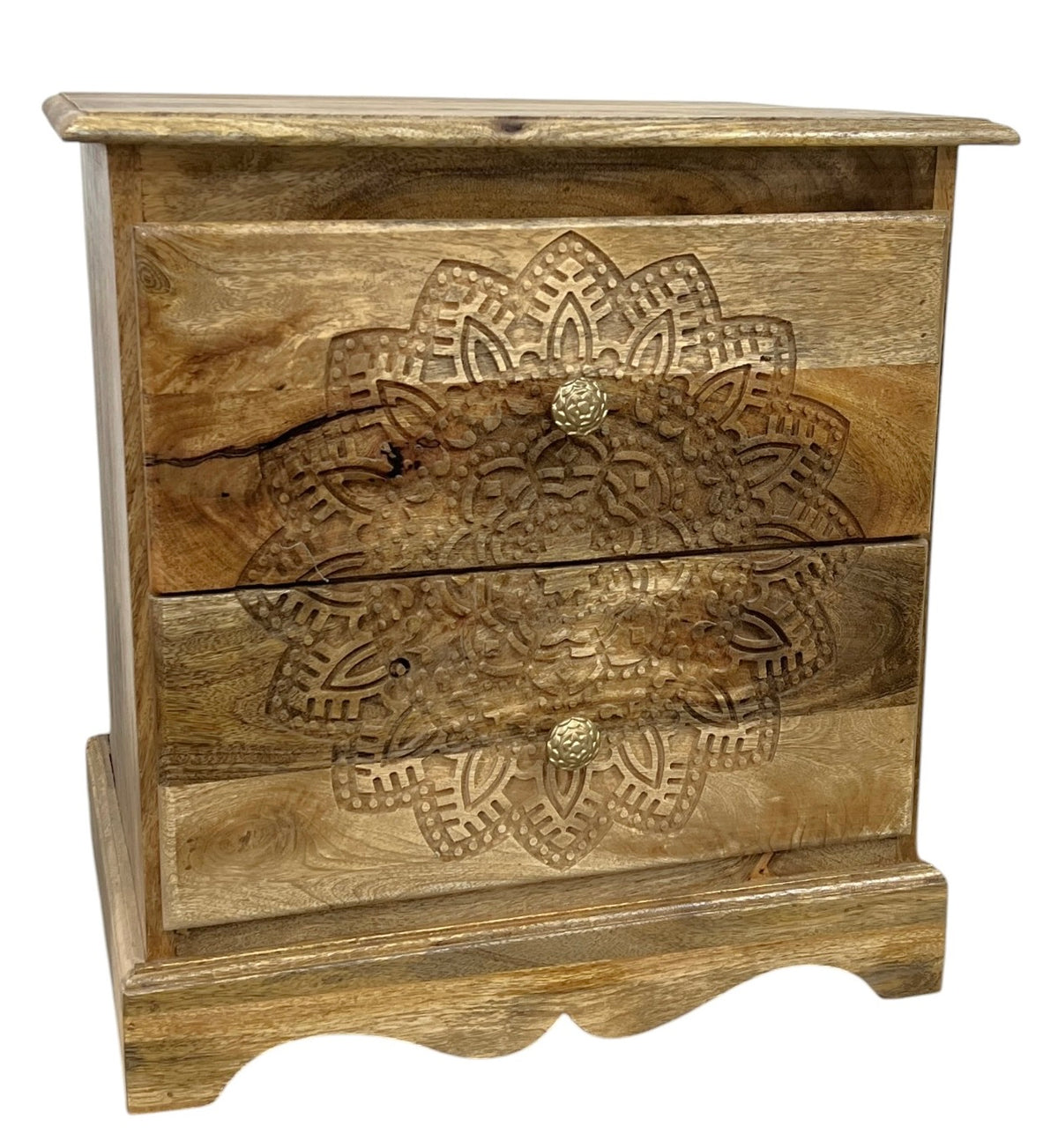 2 drawer bedside / side table
