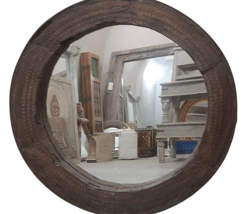 Camel cart round mirror