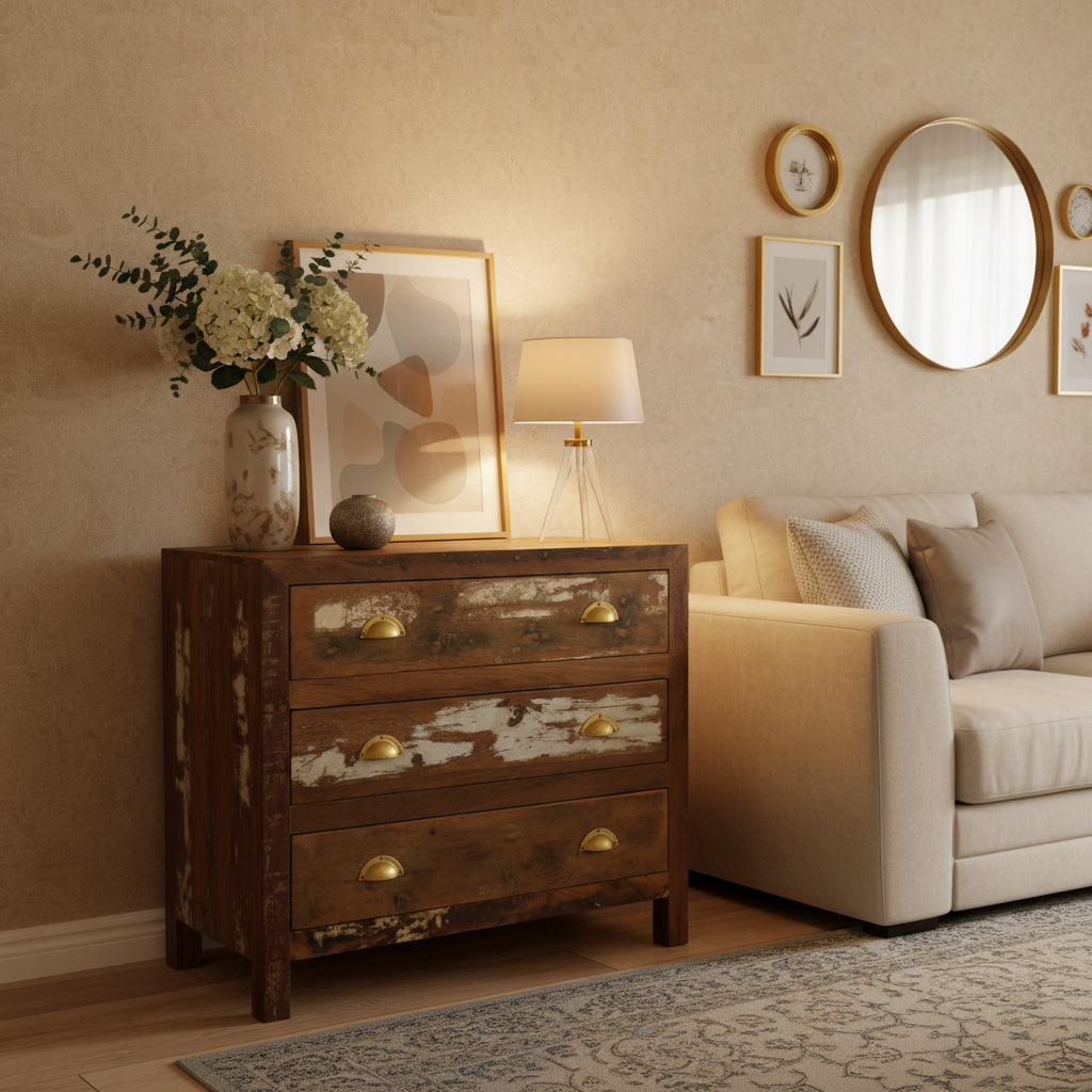 3 drawer chest