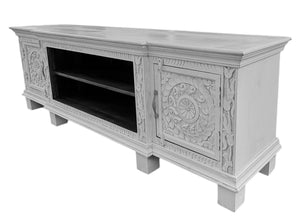 Carved entertainment unit