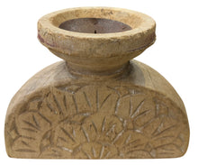 Vintage bleached candle holder