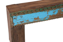 Unique wooden narrow bench