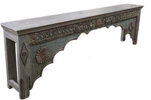 Extra large teak console