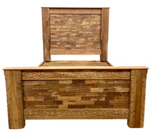Rustic teak bed