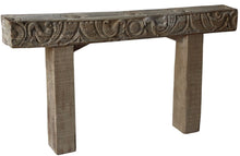 Slim console teak