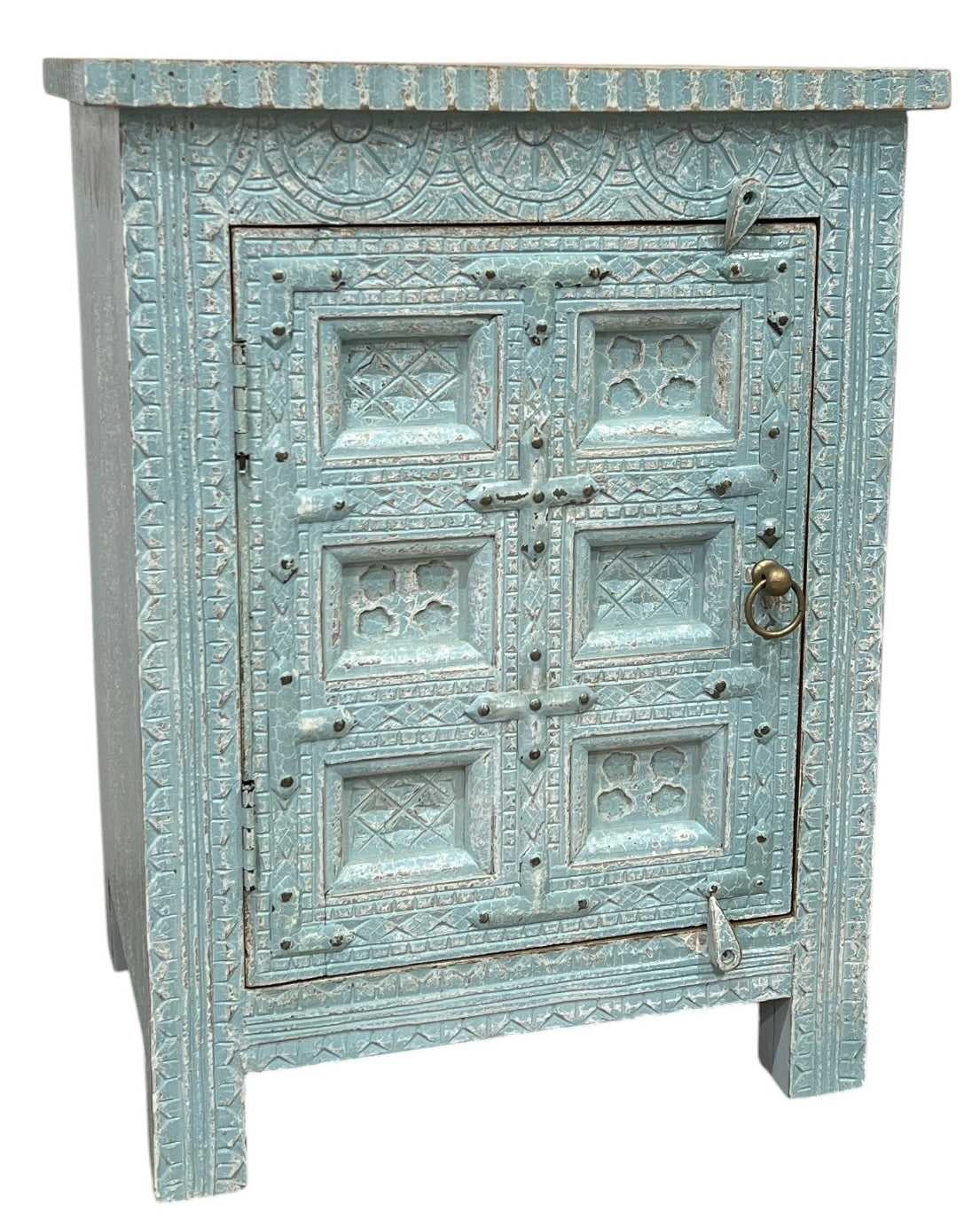 Carved bedside