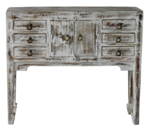 2 door 6 drawer console