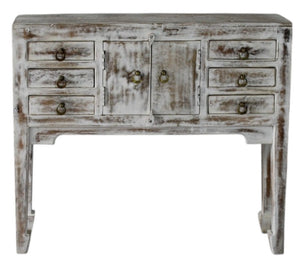 2 door 6 drawer console