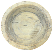 Round timber bowl