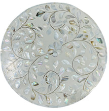 Round inlay sidetable