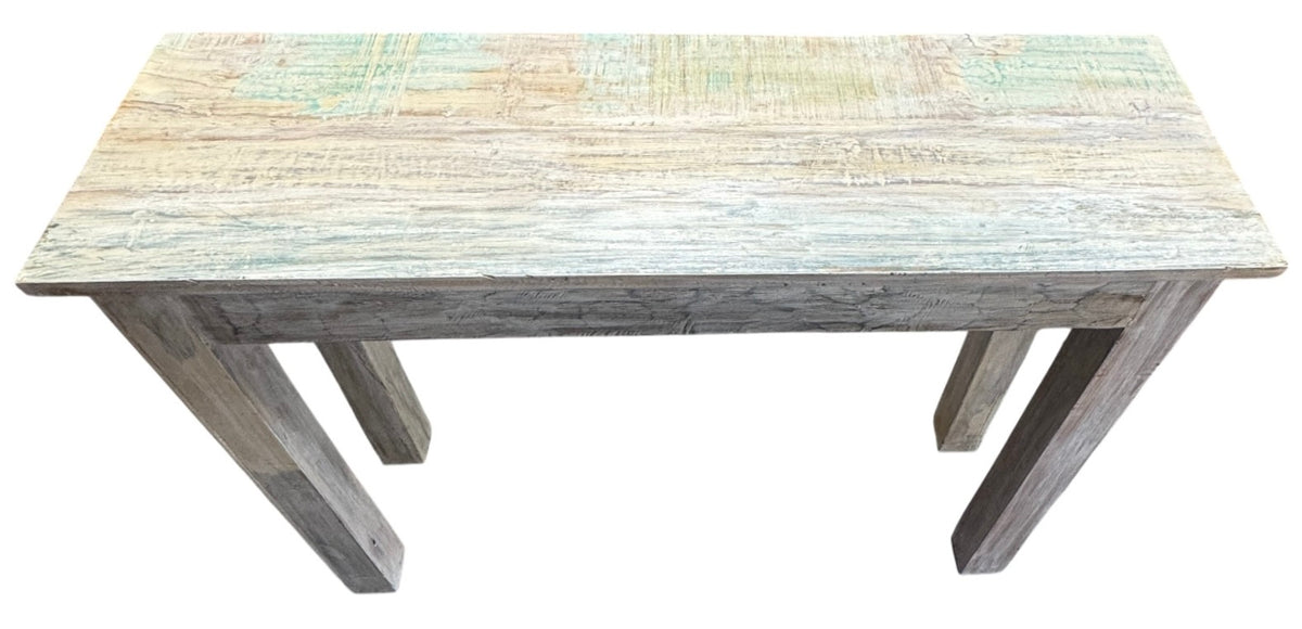 Reclaimed ultra narrow console