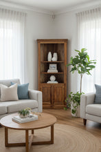 Corner timber cabinet / display unit