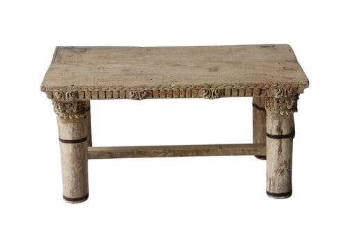 Bleached bench