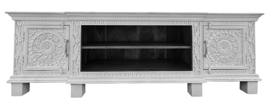 Carved entertainment unit