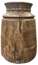 Vintage wooden pot