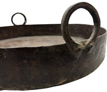 Old Indian cast iron cooking pot