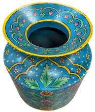 Metal handpainted planter / decor