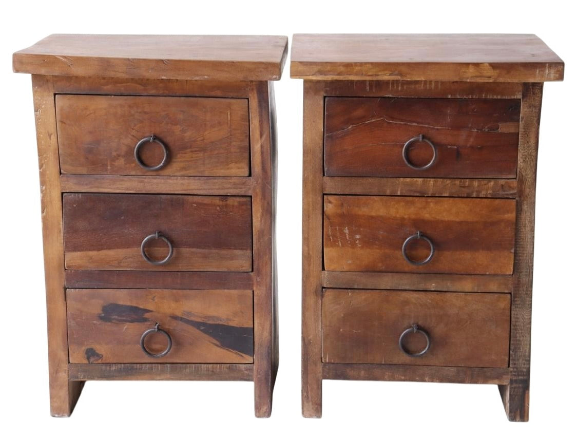 3 drawer bedside