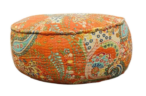 Saree round ottoman