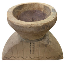 Vintage bleached candle holder