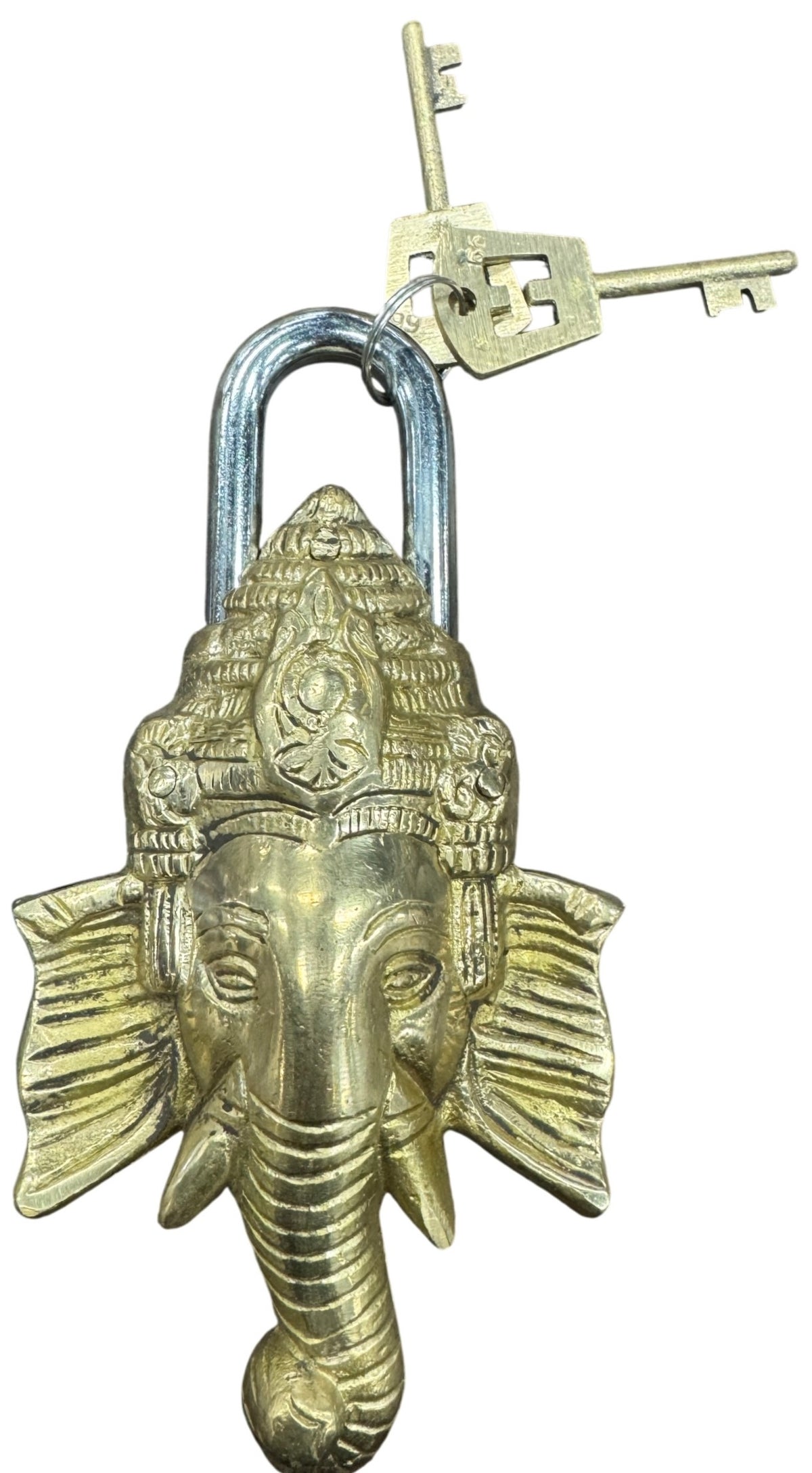 Padlock brass Ganesh
