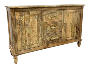 Sideboard timber & brass