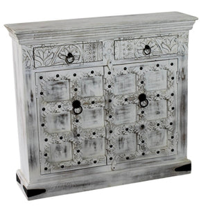 2 door 2 drawer narrow cabinet