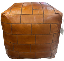 Quality leather ottoman