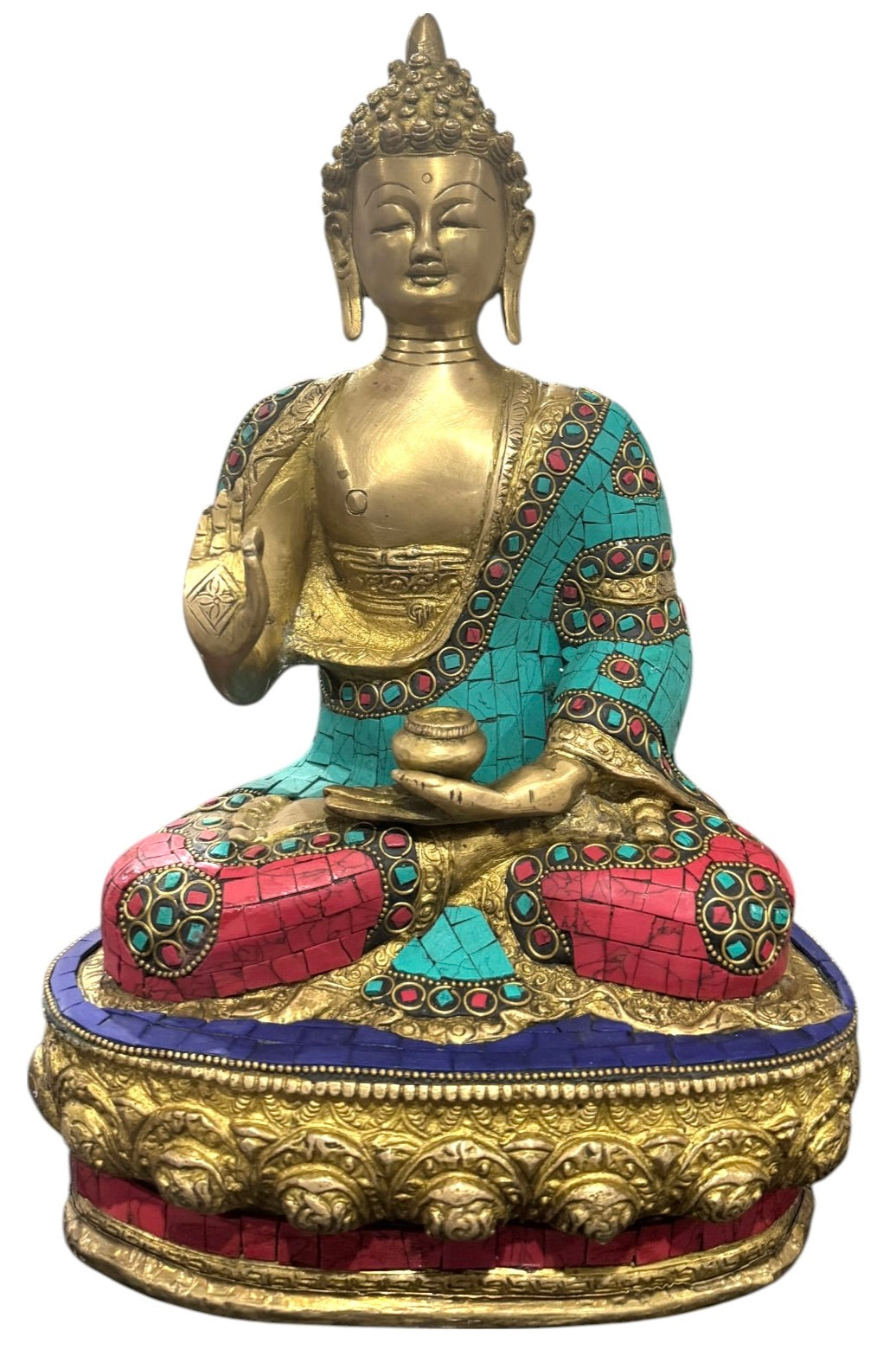 Brass Buddha statue