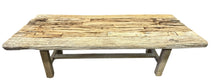 Antique teak wood bench
