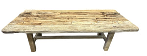 Antique teak wood bench