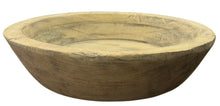 Round timber bowl