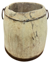Vintage wooden pot