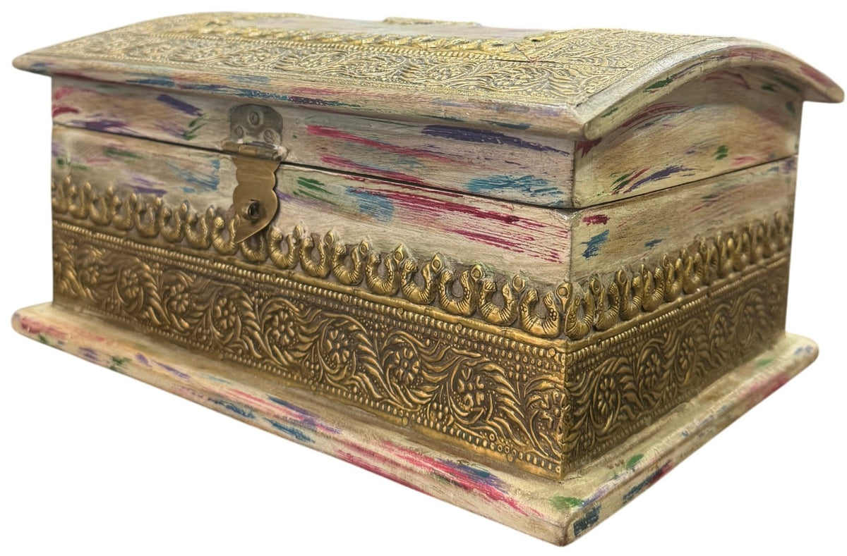 Brass timber box