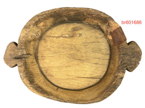 Large vintage teak bowl