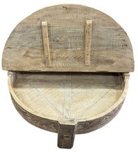 Round coffee table with storage