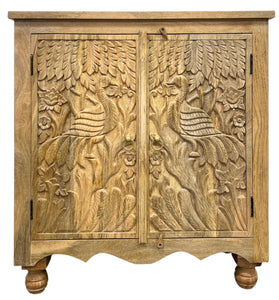 2 door peacock cabinet