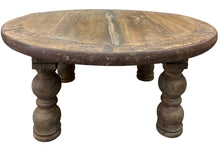 Round camel cart coffee table
