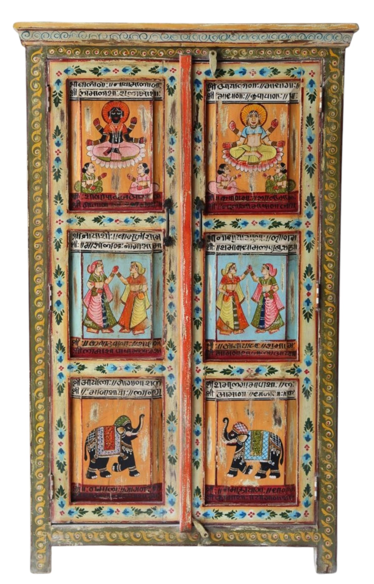 Handpainted 2 door cabinet