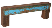 Unique wooden narrow bench