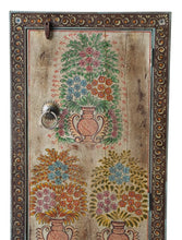 Single door hand painted cabinet