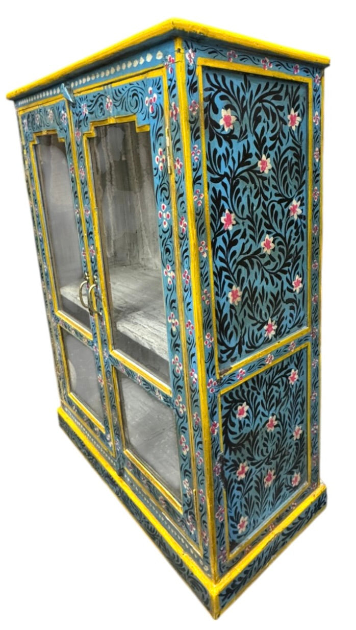 Vintage glass door cabinet