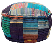 Bohemian patchwork ottoman