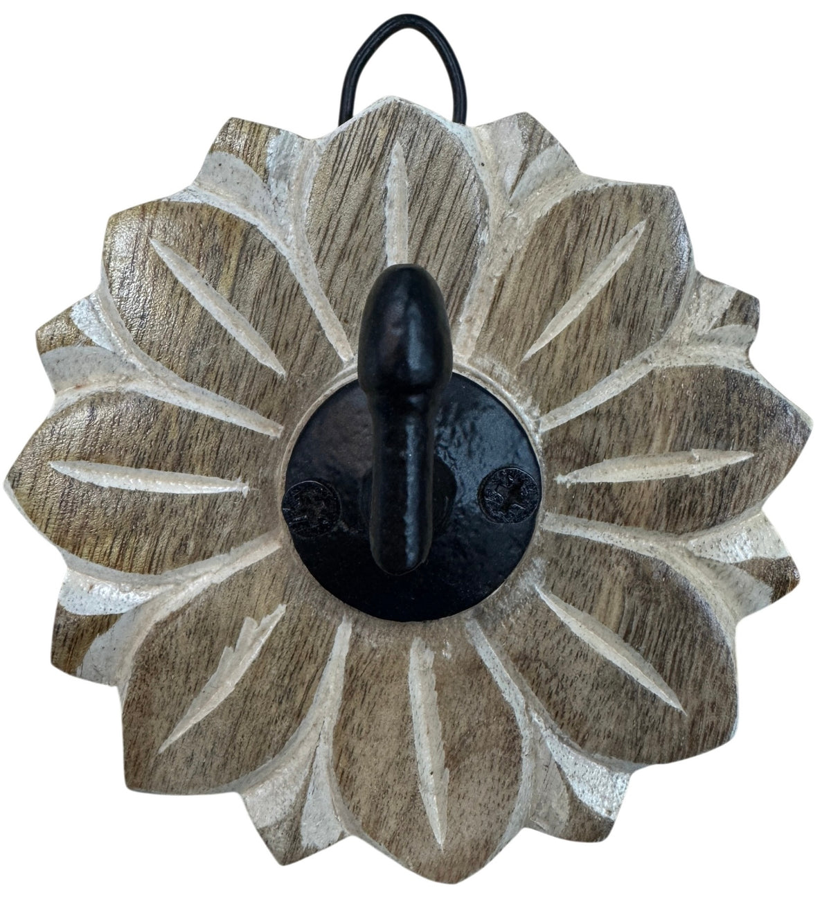 Single wooden hook