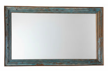 Teak rectangular mirror