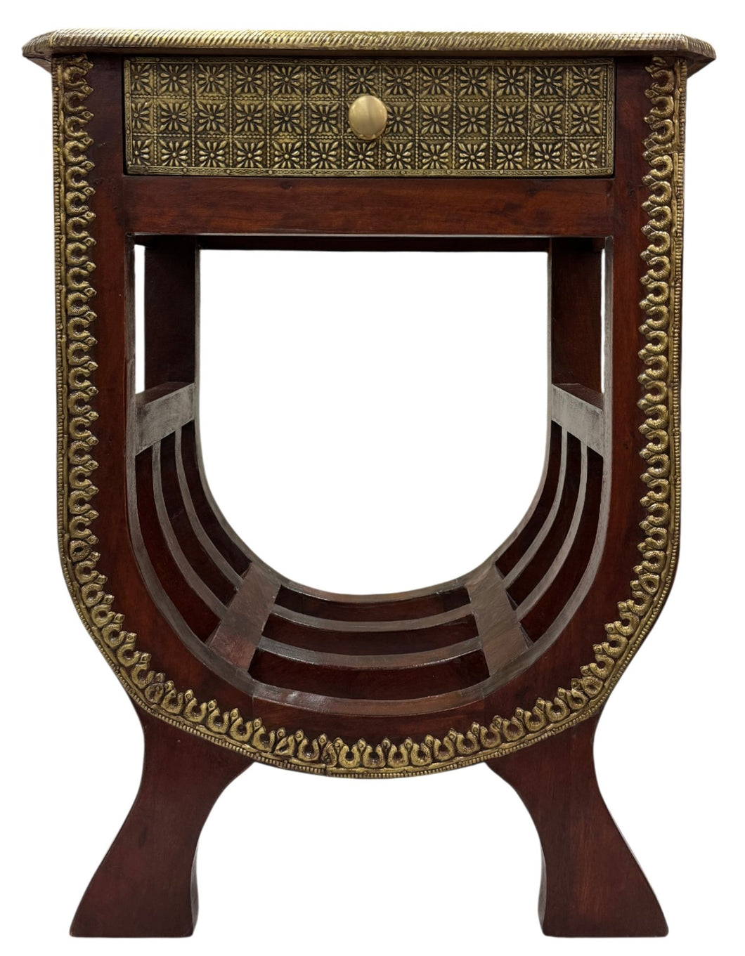 Brass bedside / sidetable
