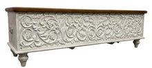 Carved storage / blanket box