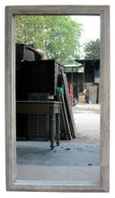 Teak wood mirror