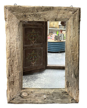 Teak root mirror